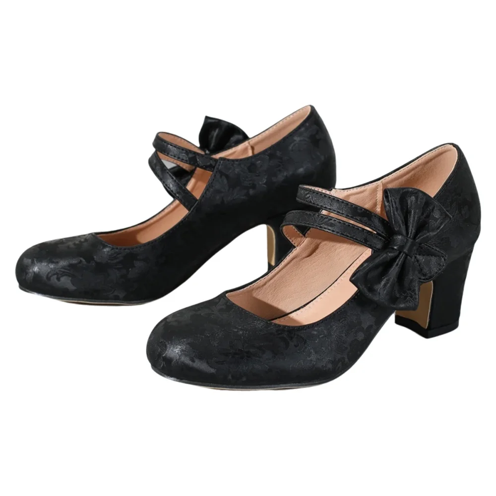 Women Formal Wear With Shoes - Grote dames schoenen met strik, Mary
