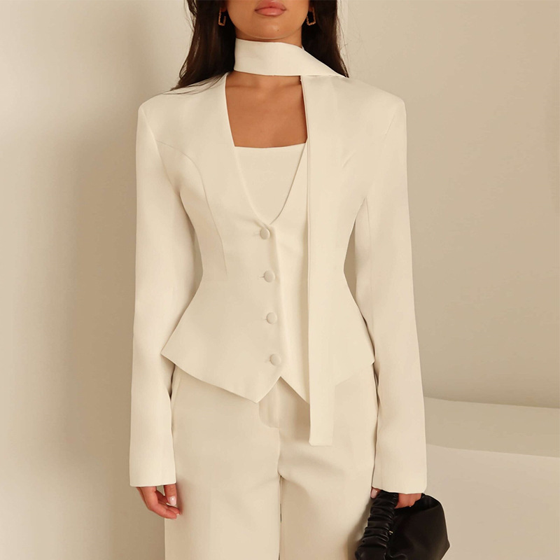 Women'S Formal Wear For A Wedding Guest - Herfst Vrouwen Pak 1-delige Korte Blazer