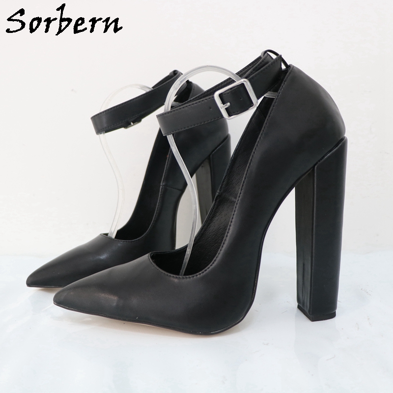 Pump Heel Block - Sorbern Groot Formaat Eu47 Dames Pomp