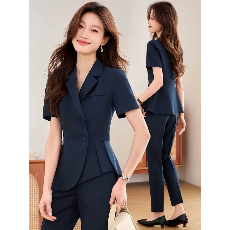 Women'S Formal Wear Stores - Donkerblauw dames dun professioneel pak 2025
