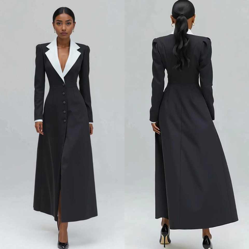 A Line Dames Lange Blazerjas E - Women'S Formal Wear For A Wedding Guest recensie en prijs
