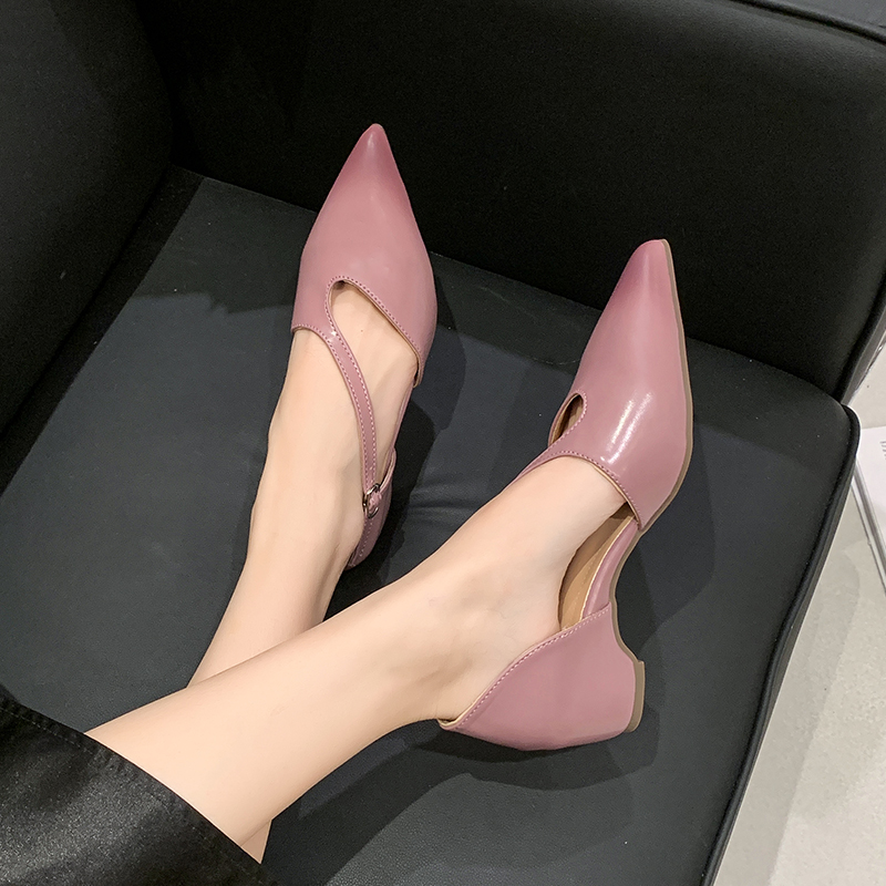 Franse sandalen met spitse neu - Pump Heel Block recensie en prijs