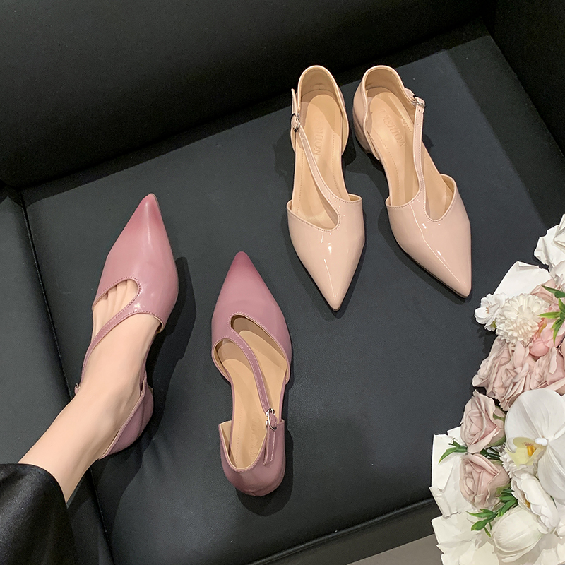 Franse sandalen met spitse neu - Pump Heel Block recensie en prijs