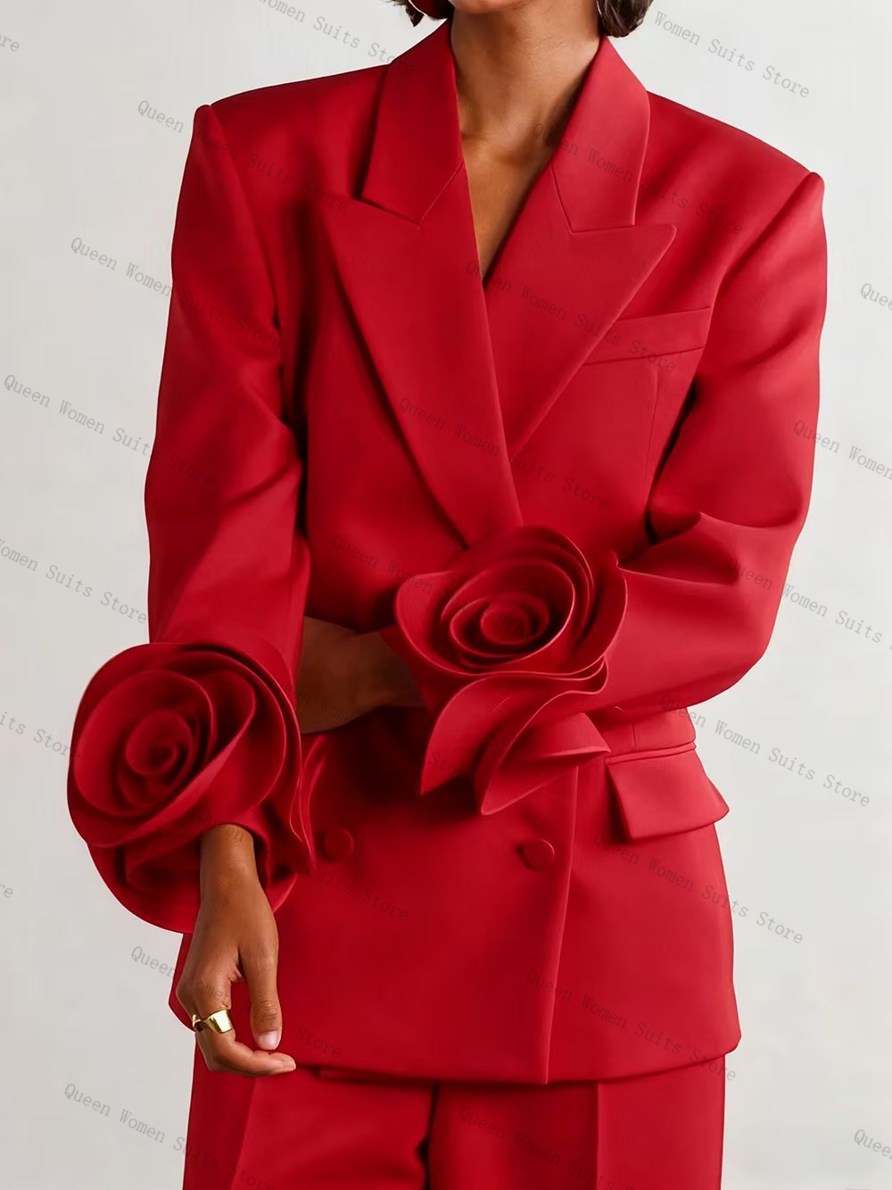 Luxe Rode Vrouwen Pak Set 2-de - Women'S Formal Wear For A Wedding Guest recensie en prijs