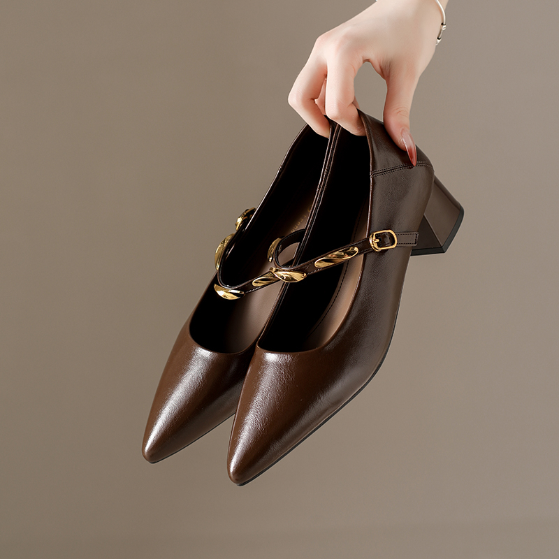 Nieuwe Stijl Mode Vrouwen Punt - Pump Heel Block recensie en prijs