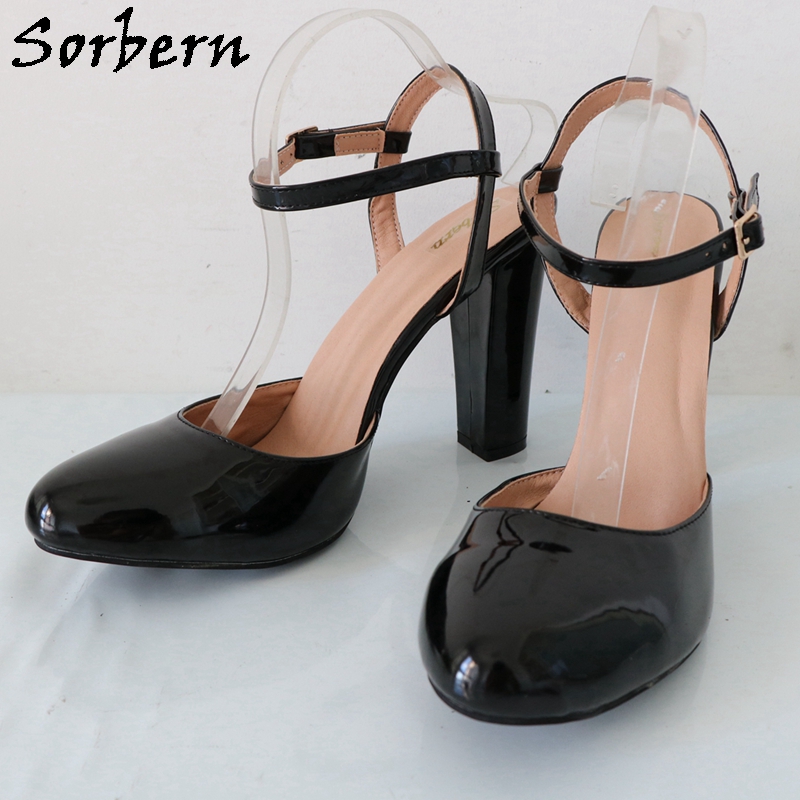 Sorbern Zwart Glanzend Blok Ho - Pump Heel Block recensie en prijs