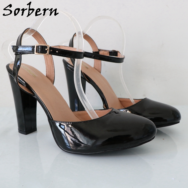 Sorbern Zwart Glanzend Blok Ho - Pump Heel Block recensie en prijs