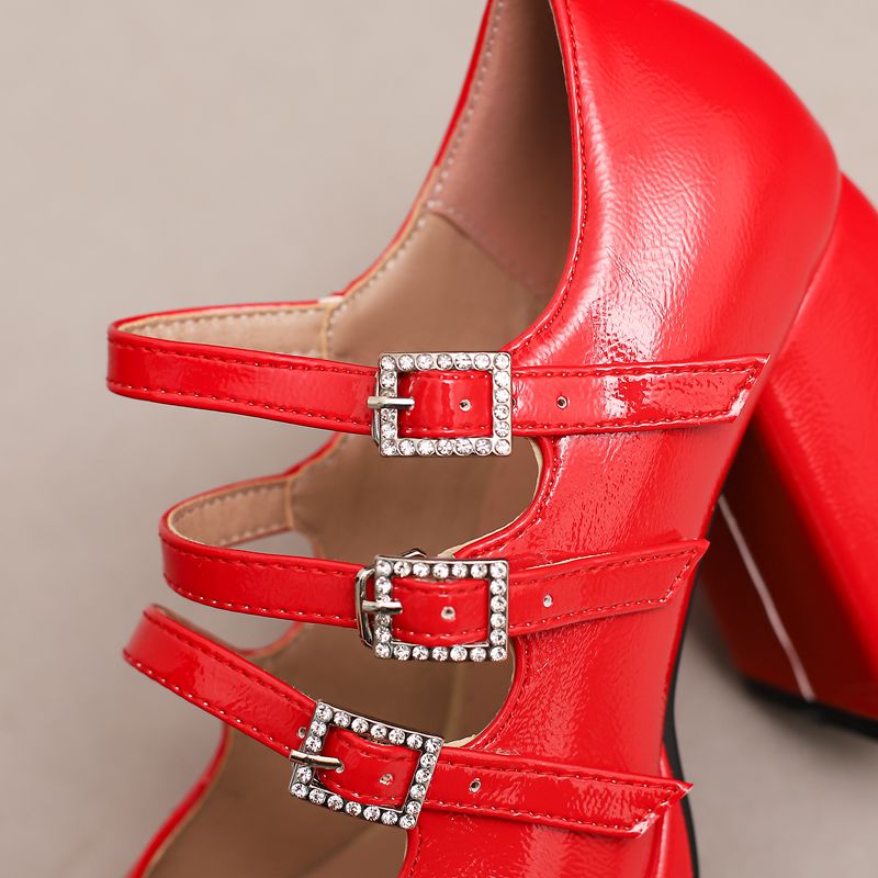 SIMLOVEYO Merk Dames Pumps Ron - Pump Heel Block recensie en prijs