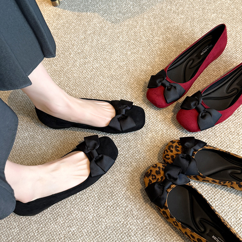 Meerkleurige suède ballerina's - Women Formal Wear With Shoes recensie en prijs