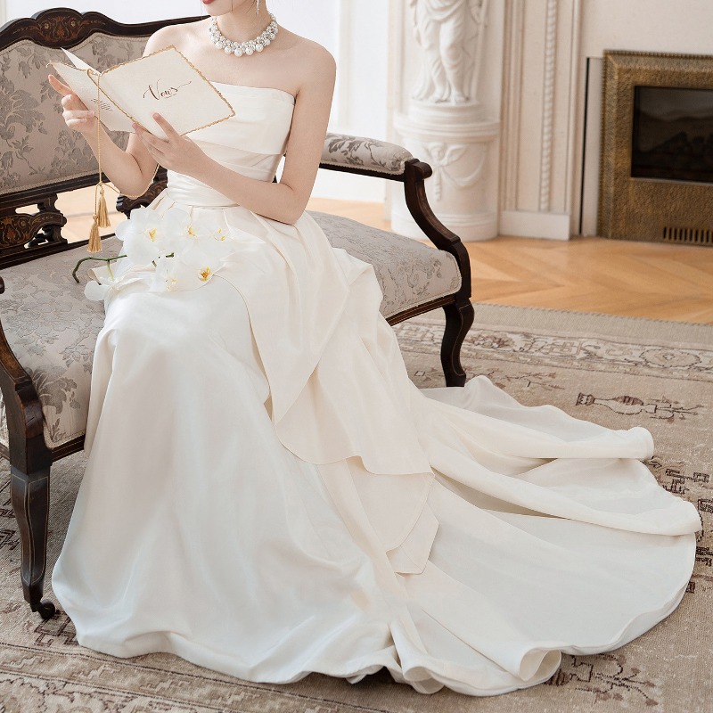 Franse strapless bruidsjurk vo - Women Formal Wear For Wedding recensie en prijs