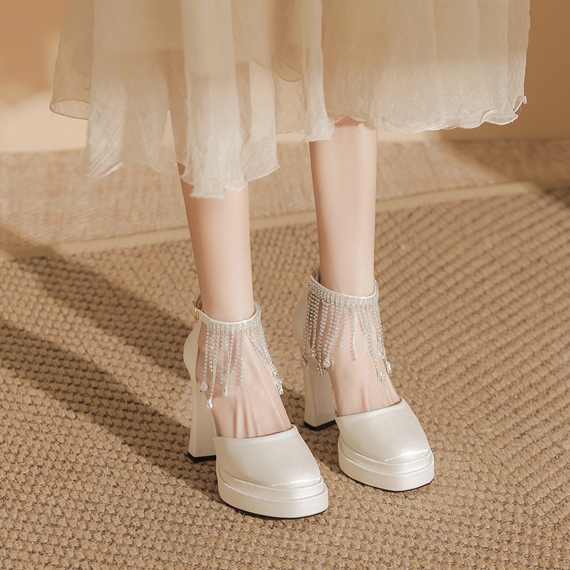 Dames Mary Jane bruidsschoenen - Pump Heel Block recensie en prijs