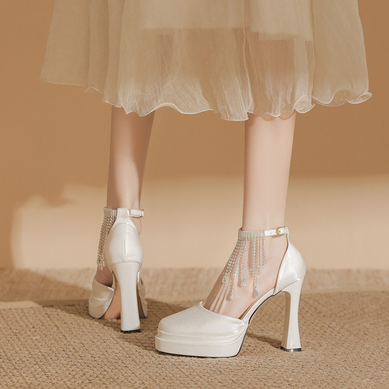 Dames Mary Jane bruidsschoenen - Pump Heel Block recensie en prijs