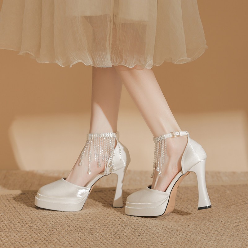 Dames Mary Jane bruidsschoenen - Pump Heel Block recensie en prijs