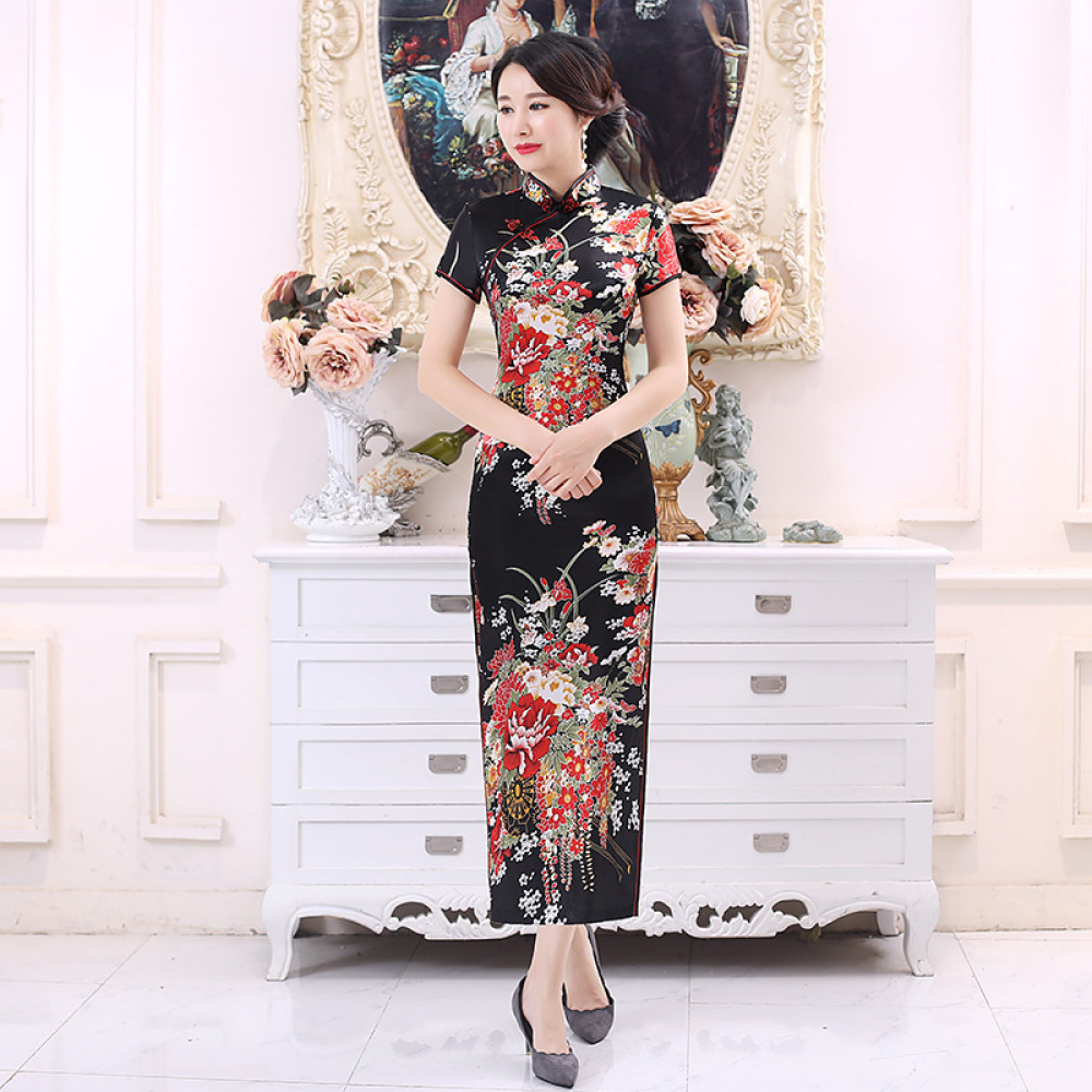 Klassieke satijnen cheongsam l - Women'S Formal Wear Plus Size recensie en prijs